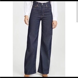 Classic Blue Wide-Leg Women's Jeans